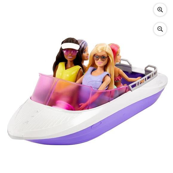Barbie Mermaid Power Dolls And Boat Playset with Malibu & Brooklyn Dolls - Picture 1 of 2